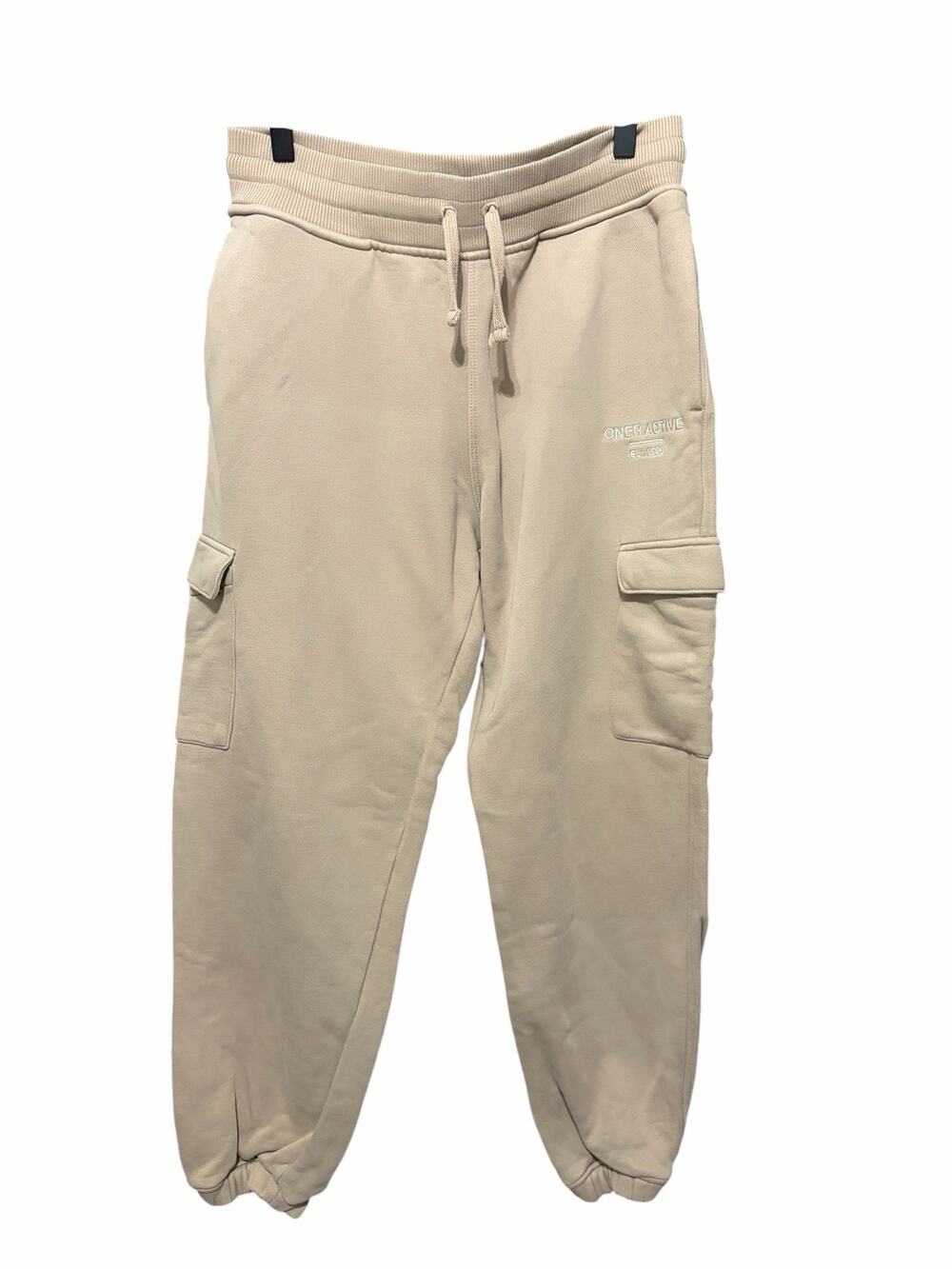 Oner Active All Day Cargo Joggers Sandstone Tan Lounge Sweatpants Size M